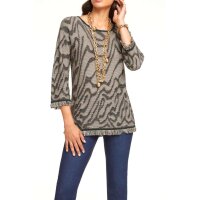 Designe-Jacquardpullover, sand