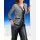 Designer-Strickjacke, schwarz-ecru