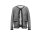 Designer-Strickjacke, schwarz-ecru