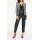 Designer-Strickjacke, schwarz-ecru