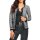 Designer-Strickjacke, schwarz-ecru