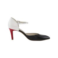 Leather pumps, multicolour