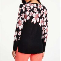 Inlay sweater, black-multicolour