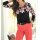 Inlay sweater, black-multicolour