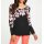 Inlay sweater, black-multicolour