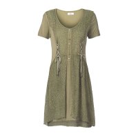 Dress with lace, olive