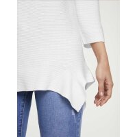 Rib knit sweater, offwhite
