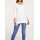 Rib knit sweater, offwhite
