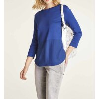 2-in-1-Feinstrickpullover, royalblau