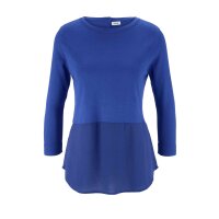 2-in-1-Feinstrickpullover, royalblau
