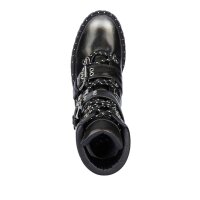 Marken-Stiefelette, schwarz