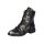 Marken-Stiefelette, schwarz