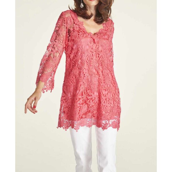 Lace tunic and top, lobster
