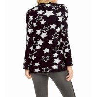 Comfort cardigan, black-offwhite