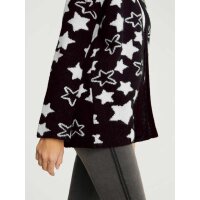 Comfort cardigan, black-offwhite