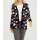 Comfort cardigan, black-offwhite