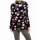 Comfort cardigan, black-offwhite