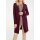 Designer-Longstrickjacke, dunkelbeere