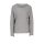 Wygodny sweter z falbankami, szary