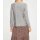 Wygodny sweter z falbankami, szary