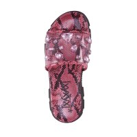 Mule with strass, pink