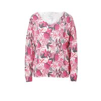 Designer-Druckpullover, rose-champagner
