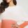 Sweater with gradiating colours, papaya-white