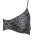 Biustonosz bikini, czarno-szary