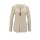 Designershirt m. Strass, beige