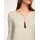 Designershirt m. Strass, beige