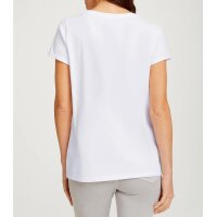 Designer-Basic-Shirt m. Print-Motiv, weiß