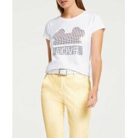 Glitter print shirt, white