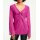 Designer-Jerseyshirt m. Häkelspitze, pink