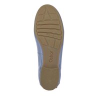 Marken-Damen-Lackleder-Slipper, blaugrau