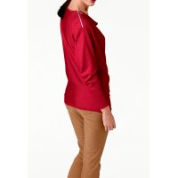 Designer-Reißverschlußpullover, rot