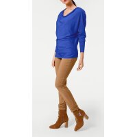 Sweater with zippers, royal blue