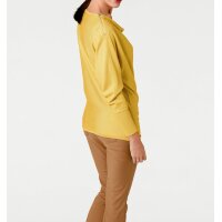 Designer-Reißverschlußpullover, gelb