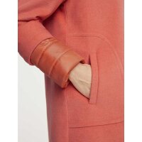 Designer-Wollmantel m. Stepp, koralle