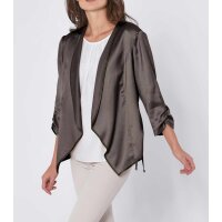 Blusenblazer m. Leinen, taupe