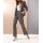 Blouse blazer with linen, taupe