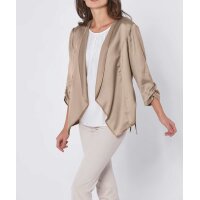 Blusenblazer m. Leinen, beige