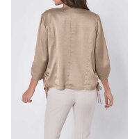 Blusenblazer m. Leinen, beige