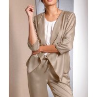 Blusenblazer m. Leinen, beige
