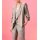 Blusenblazer m. Leinen, beige