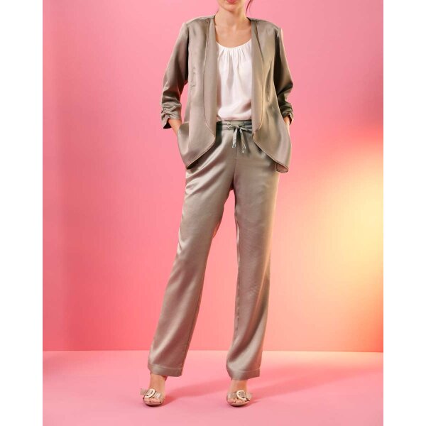 Hose m. Leinen, beige