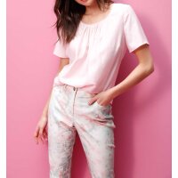 Bluse m. Seide, rosé