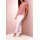 Druck-Stretchhose, ecru-mint-bedruckt