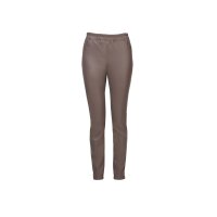 Leggings in leather look, taupe