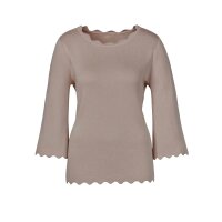 Silk cotton sweater, taupe