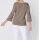 Sweter z jedwabiu bawełnianego, w kolorze taupe